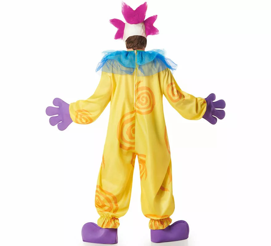 Translation missing: es.Disfraz de Payaso Asesino Aterrador amarillo para hombre