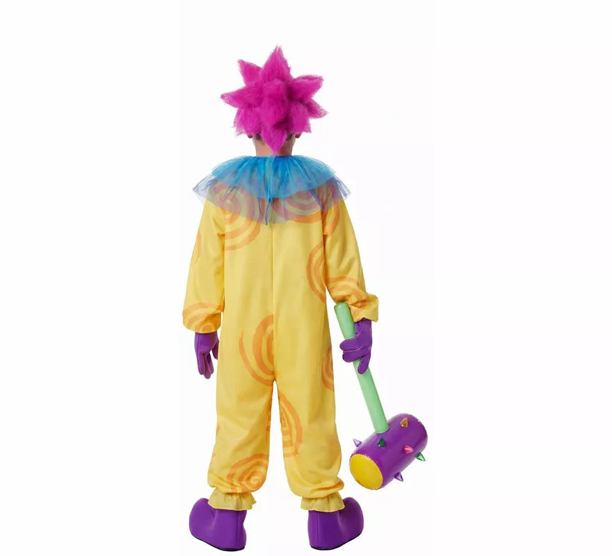 Translation missing: es.Disfraz de Payaso Asesino Aterrador amarillo para niño