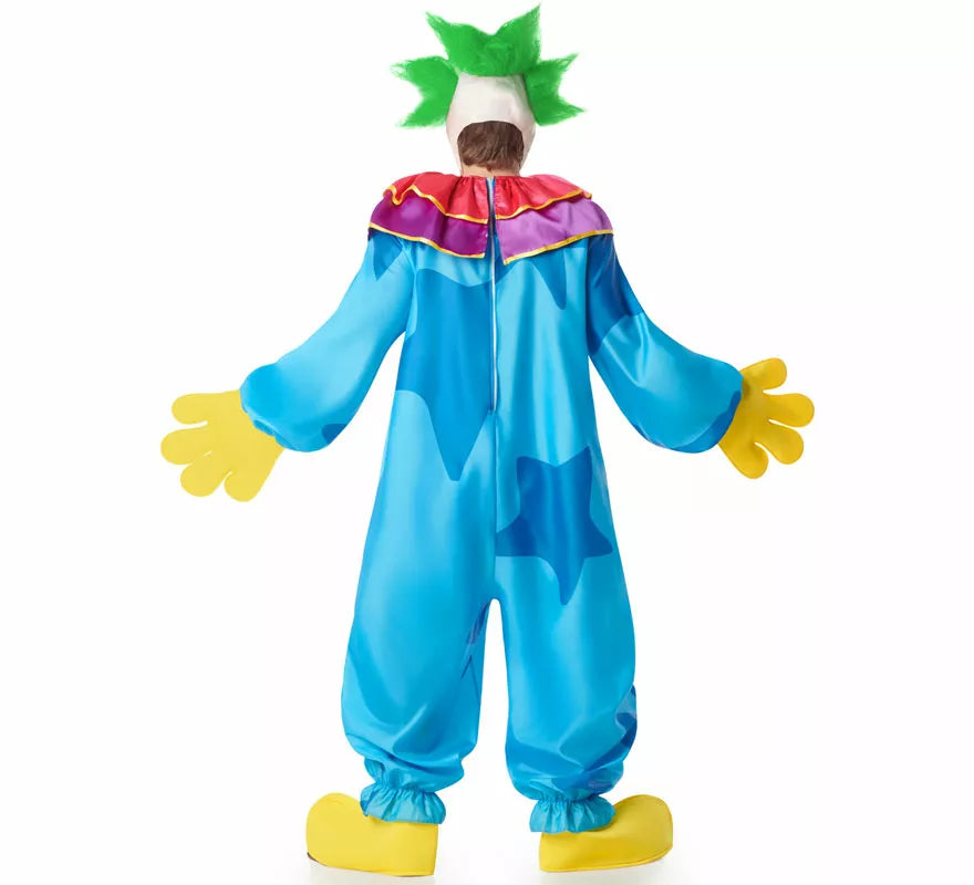 Translation missing: es.Disfraz de Payaso Asesino Aterrador azul para hombre