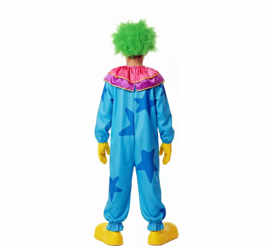 Translation missing: es.Disfraz de Payaso Asesino Aterrador azul para niño