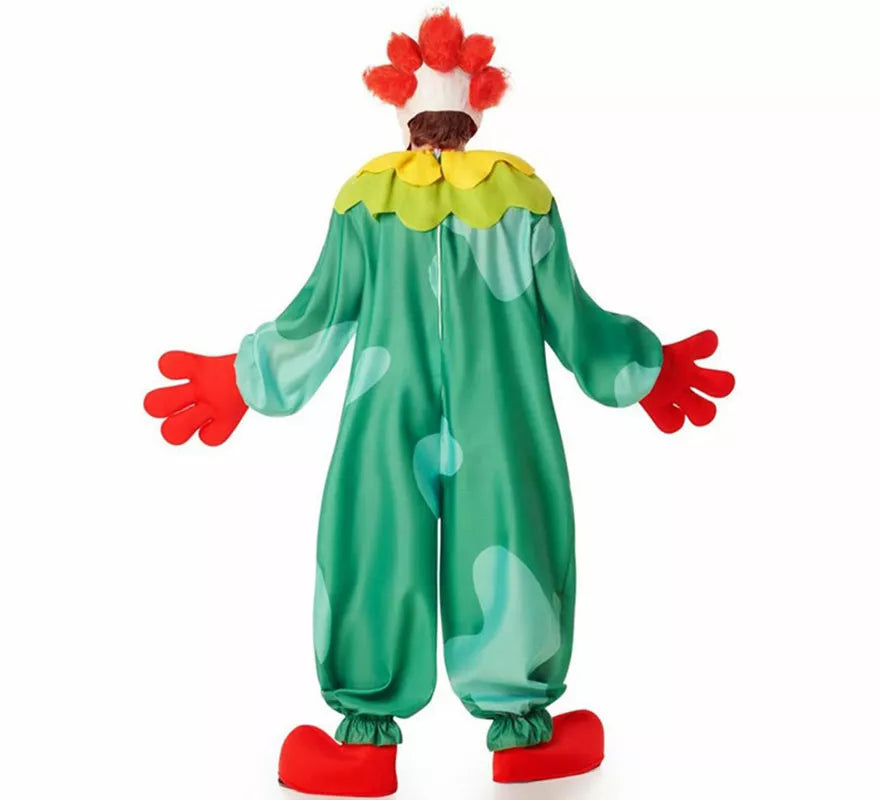 Translation missing: es.Disfraz de Payaso Asesino Aterrador verde para hombre