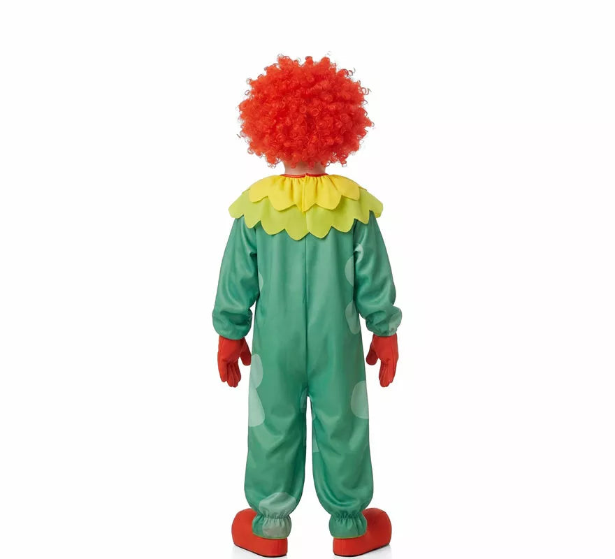 Translation missing: es.Disfraz de Payaso Asesino Aterrador verde para niño