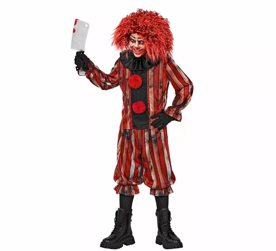 Disfraz de Payaso Asesino de Terror para niños