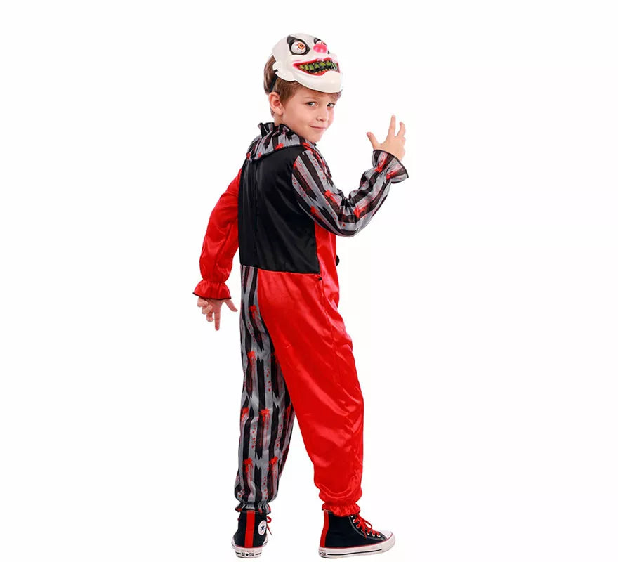 Translation missing: es.Disfraz de Payaso Asesino Loco con Máscara para niño
