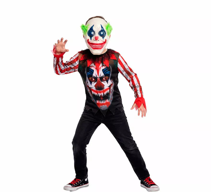 Translation missing: es.Disfraz de Payaso Asesino Sonriente para niño