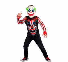 Disfraz de Payaso Asesino Sonriente con Máscara para niño