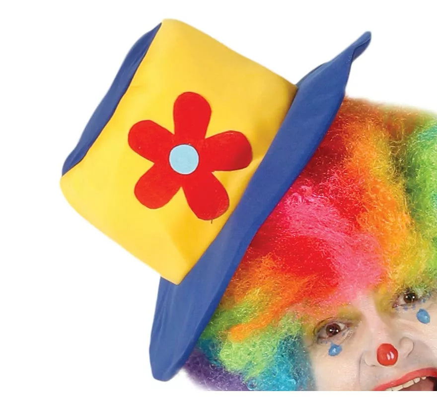 Translation missing: es.Disfraz de Payaso Azul y Amarillo para hombre