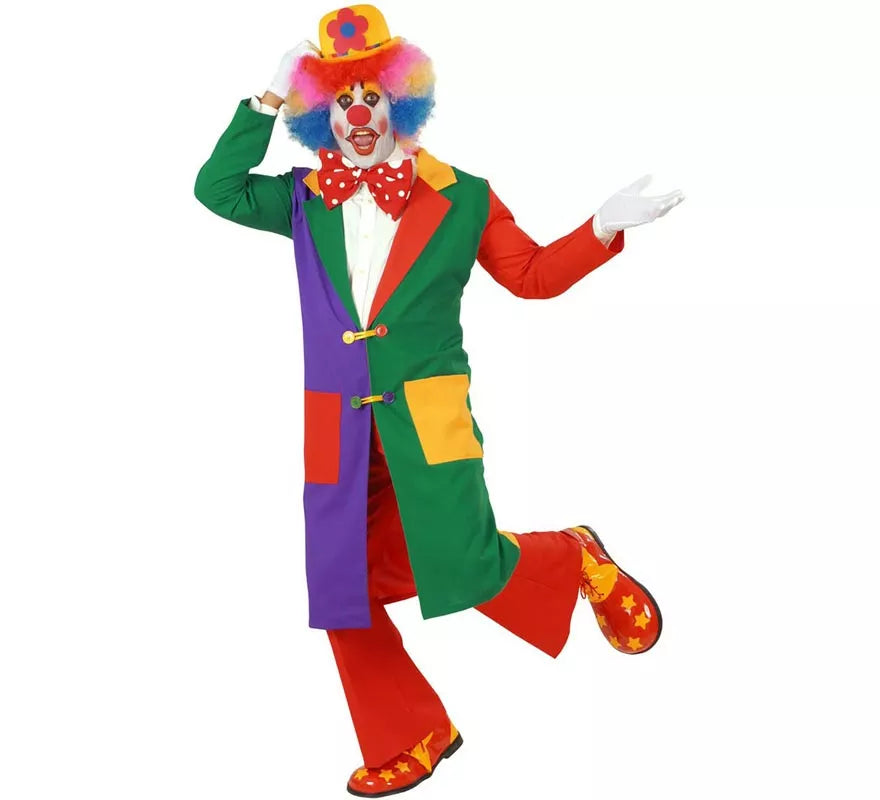 Translation missing: es.Disfraz de Payaso Colores para hombre