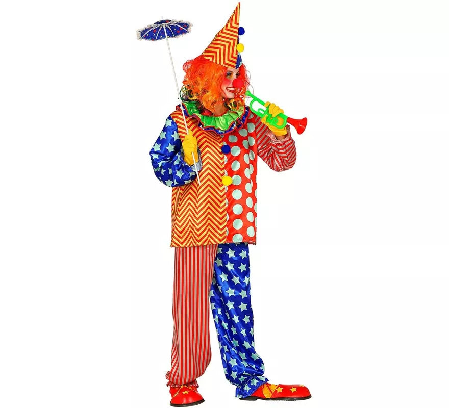Translation missing: es.Disfraz de Payaso Colorines para hombre