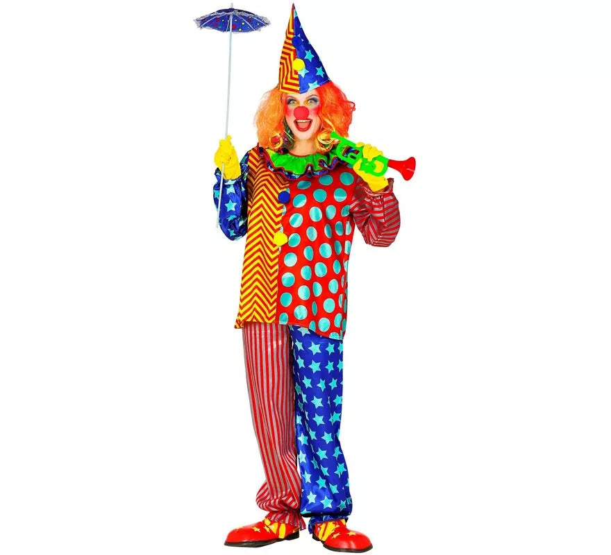 Translation missing: es.Disfraz de Payaso Colorines para hombre
