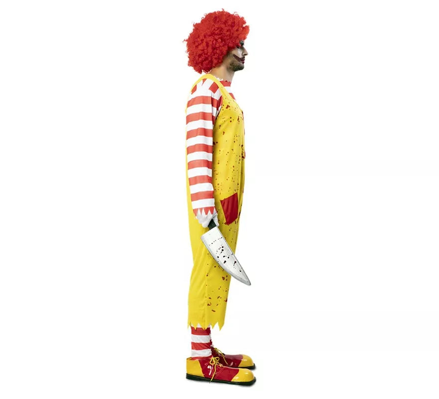 Disfraz de Payaso de Hamburguesa Asesino para hombre