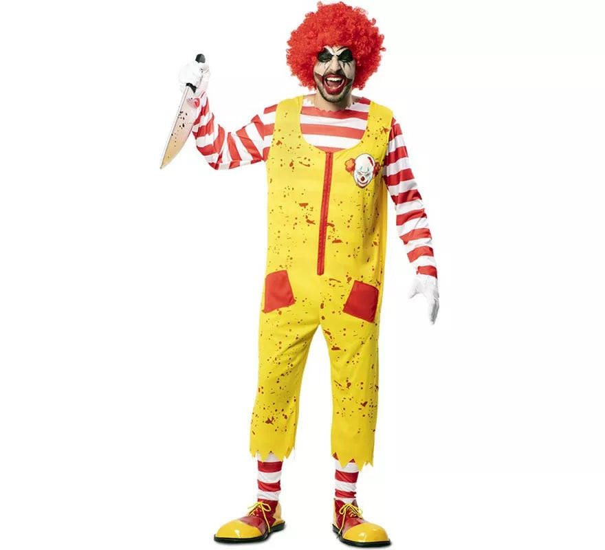 Translation missing: es.Disfraz de Payaso de Hamburguesa Asesino para hombre