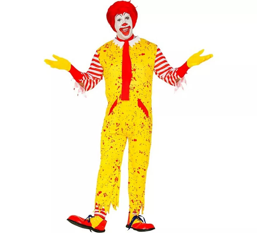 Translation missing: es.Disfraz de Payaso de Hamburguesa Asesino para hombre
