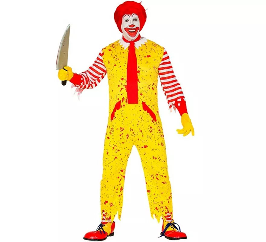 Translation missing: es.Disfraz de Payaso de Hamburguesa Asesino para hombre
