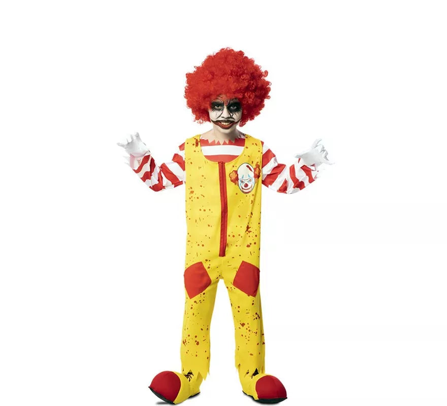 Disfraz de Payaso de Hamburguesa Asesino para niño