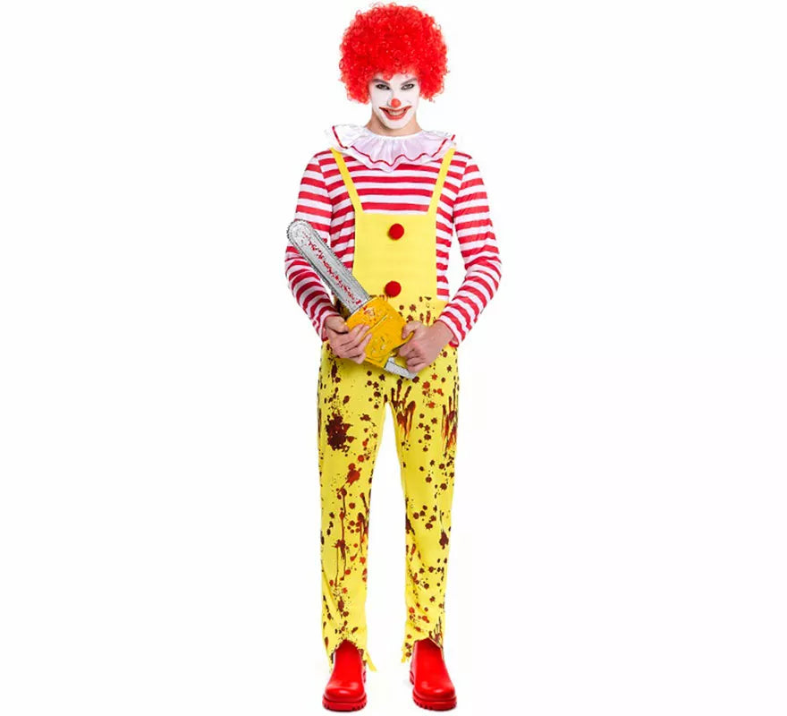 Translation missing: es.Disfraz de Payaso de Hamburguesa Sádico para hombre
