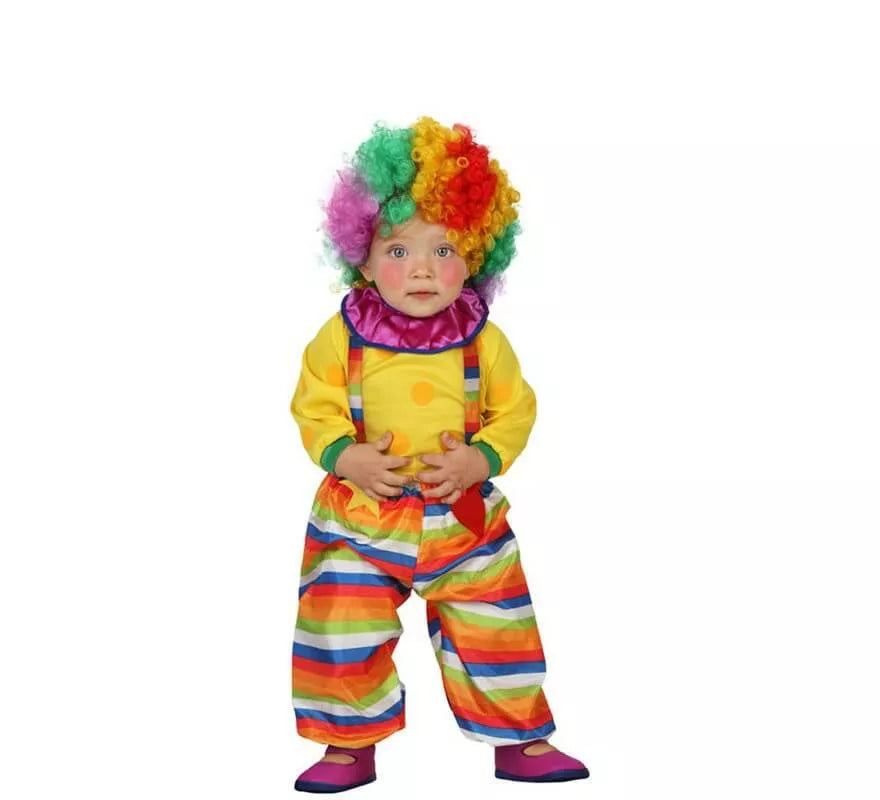 Disfraz de Payaso de rayas para bebés