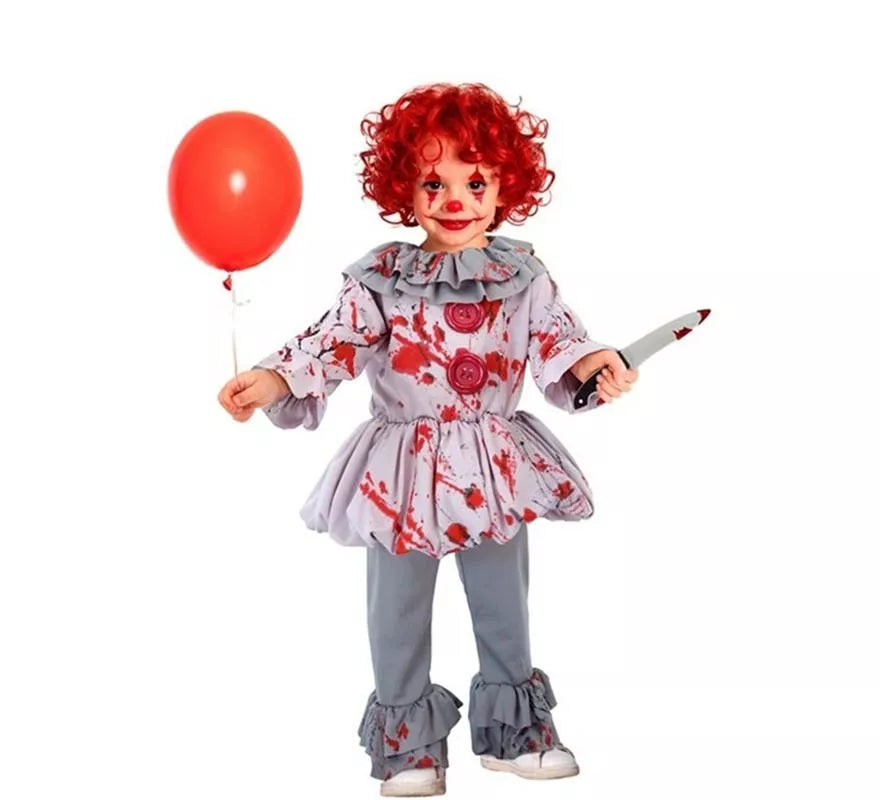 Translation missing: es.Disfraz de Payaso de Terror Vintage para bebé
