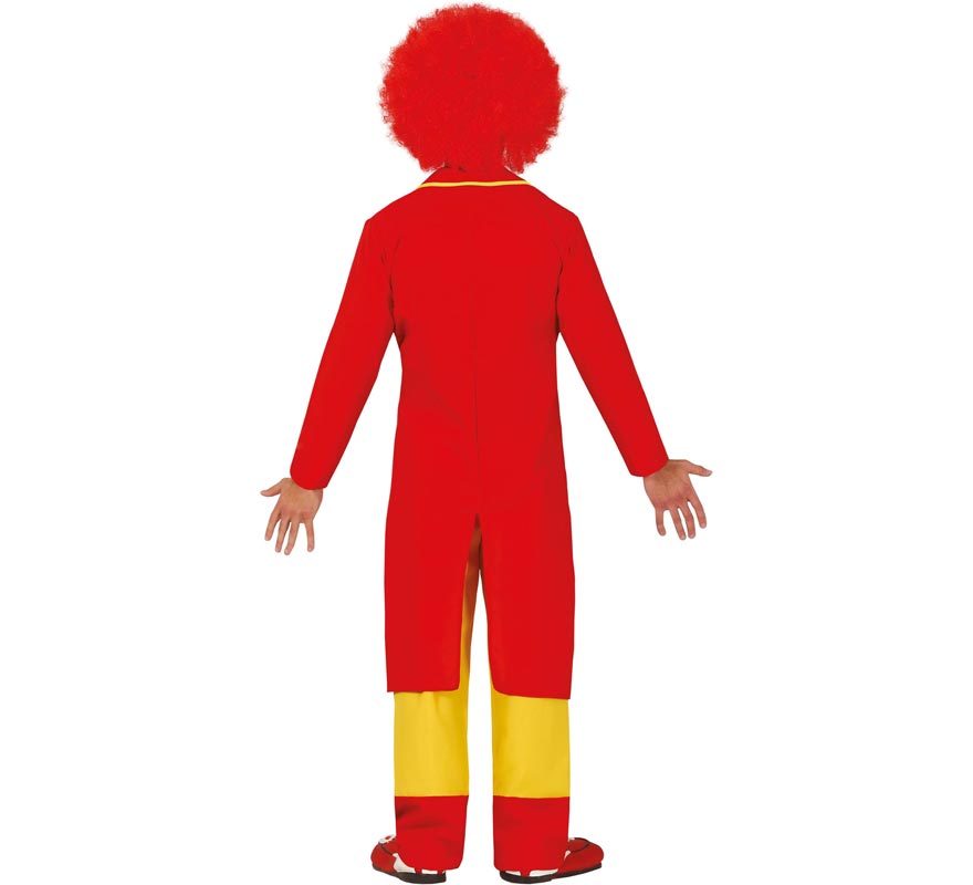 Translation missing: es.Disfraz de Payaso de Traje Rojo y Amarillo para hombre