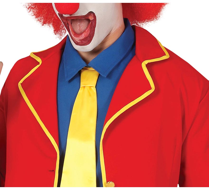 Disfraz de Payaso de Traje Rojo y Amarillo para hombre