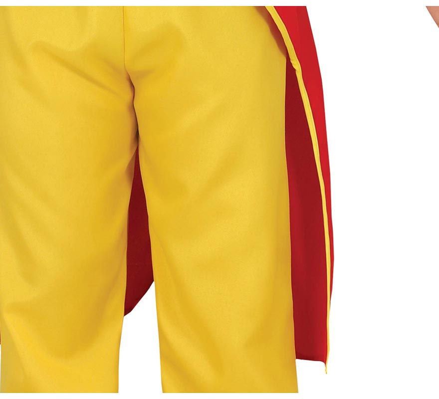 Disfraz de Payaso de Traje Rojo y Amarillo para hombre