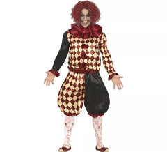 Disfraz de Payaso del Horror a Cuadros para hombre