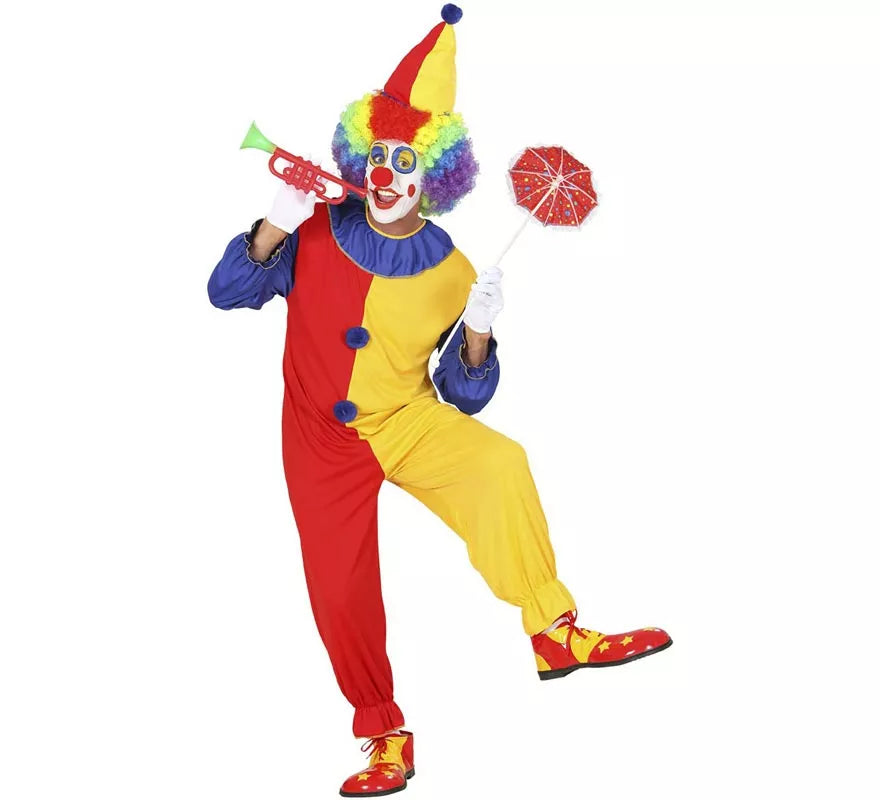 Disfraz de Payaso Gracioso para adulto