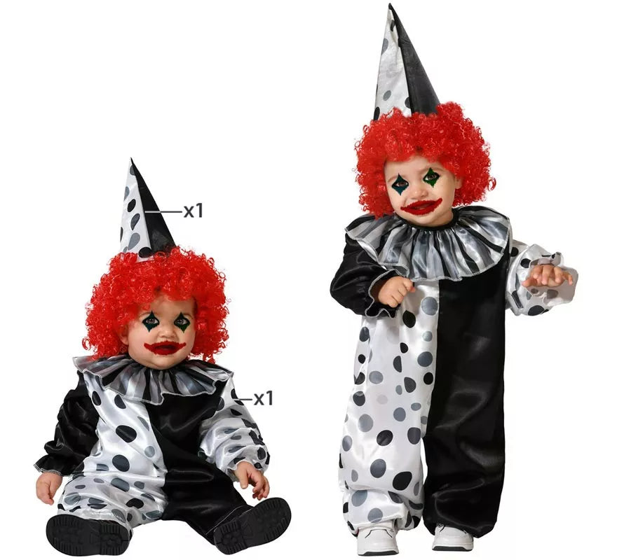Translation missing: es.Disfraz de Payaso Gris para niños y bebé