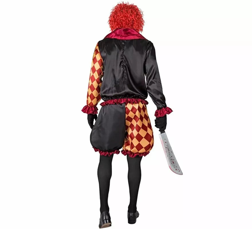 Translation missing: es.Disfraz de Payaso Macabro a Cuadros para hombre