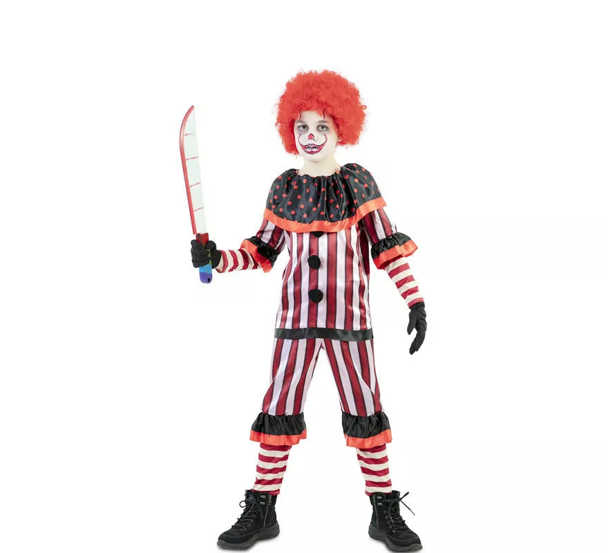 Translation missing: es.Disfraz de Payaso Sangriento Rojo para niño