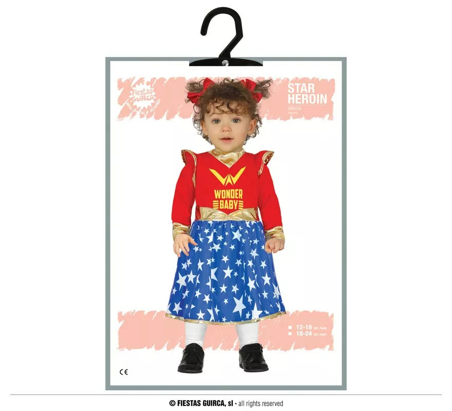Translation missing: es.Disfraz de Pequeña Heroína de la Liga para bebé