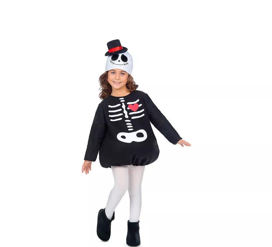 Translation missing: es.Disfraz de Pequeño Esqueleto con corazón para bebé y niños
