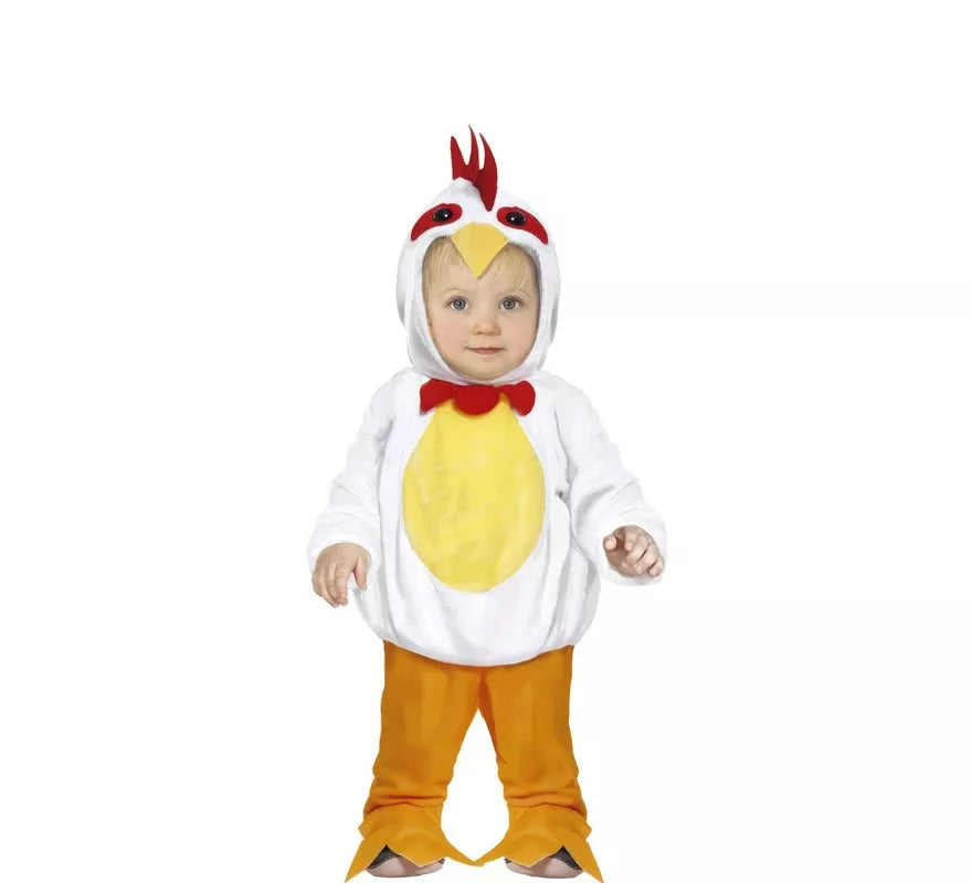 Translation missing: es.Disfraz de Pequeño Pollo Blanco para bebé
