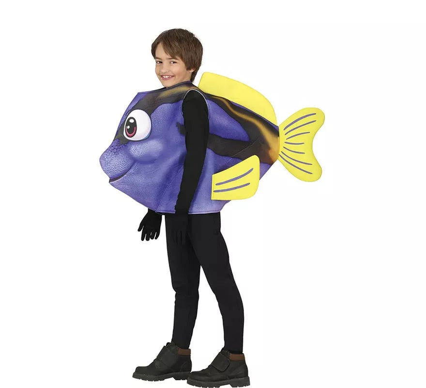 Translation missing: es.Disfraz de Pez famoso azul para niños