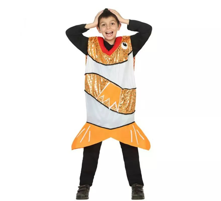 Disfraz de Pez Payaso naranja para niños