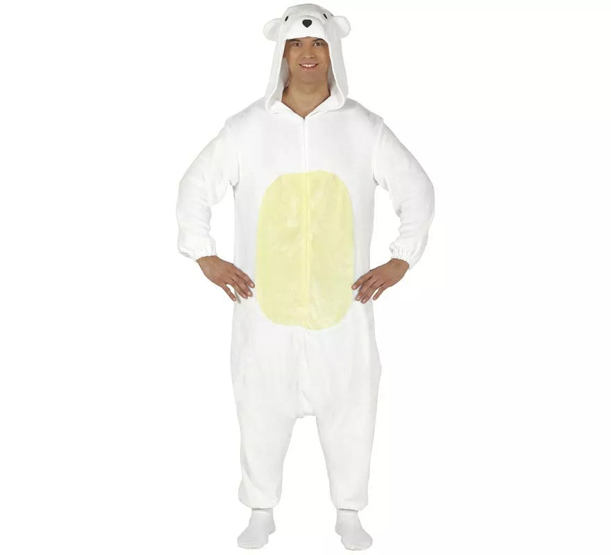 Disfraz de Pijama de Oso Polar para adultos