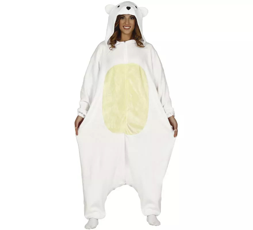 Translation missing: es.Disfraz de Pijama de Oso Polar para adultos