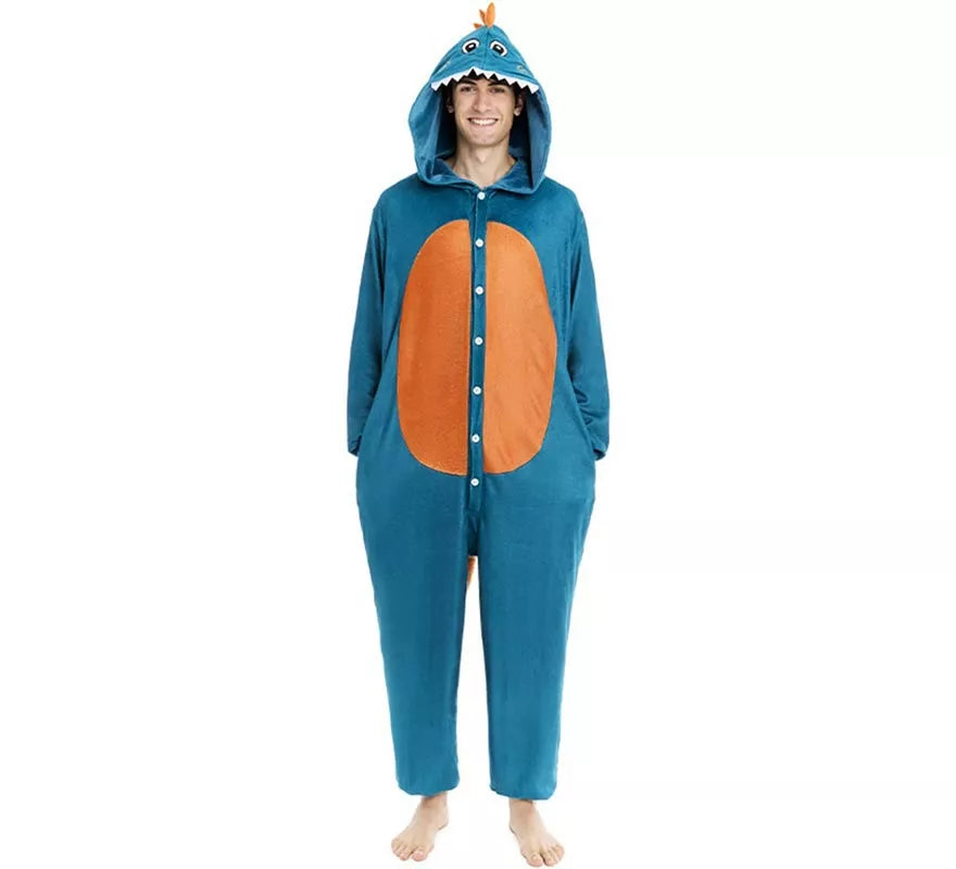 Translation missing: es.Disfraz de Pijama Dinosaurio Estegosaurio para adulto