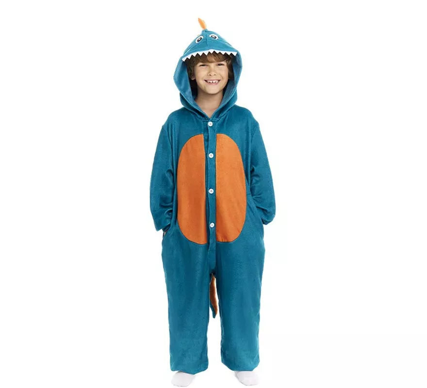 Translation missing: es.Disfraz de Pijama Dinosaurio Estegosaurio para niños