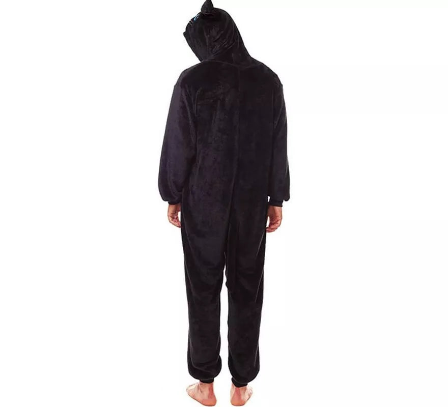 Translation missing: es.Disfraz de Pijama Gato negro y blanco para adultos