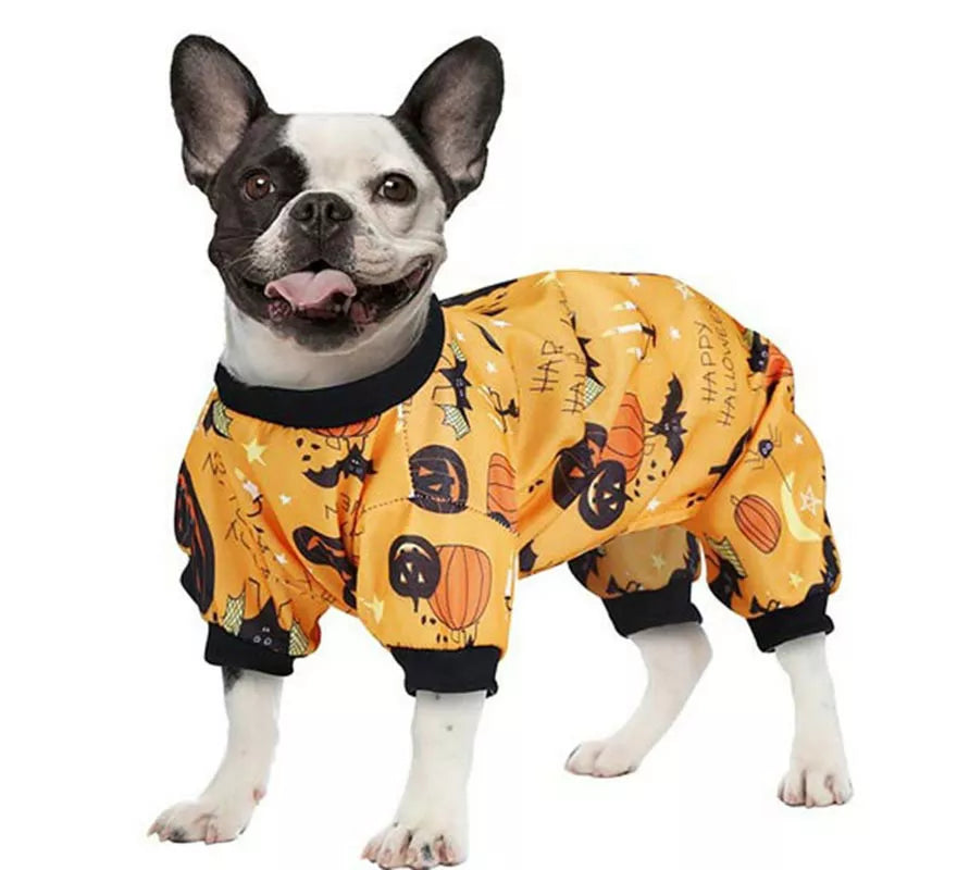 Translation missing: es.Disfraz de Pijama Happy Calabaza para perro