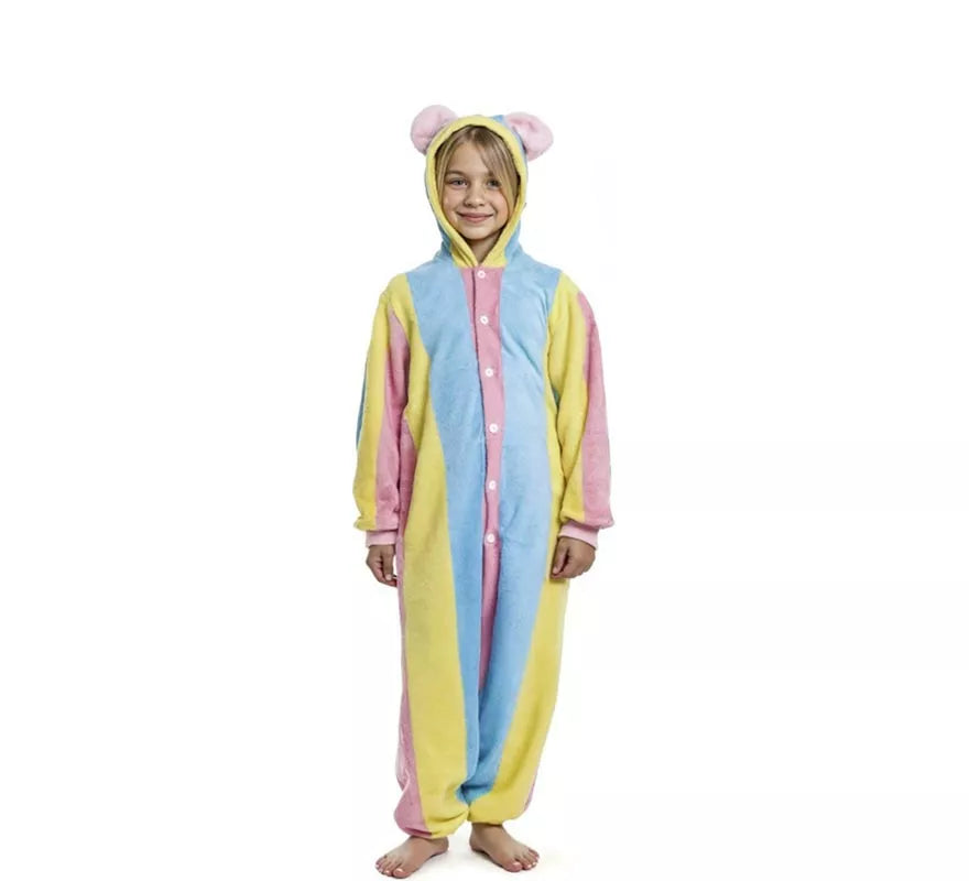 Translation missing: es.Disfraz de Pijama Llama multicolor con capucha para niño
