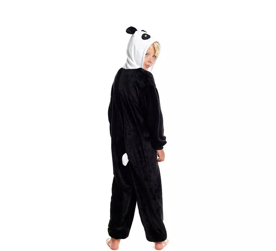 Translation missing: es.Disfraz de Pijama Oso Panda con capucha para niño