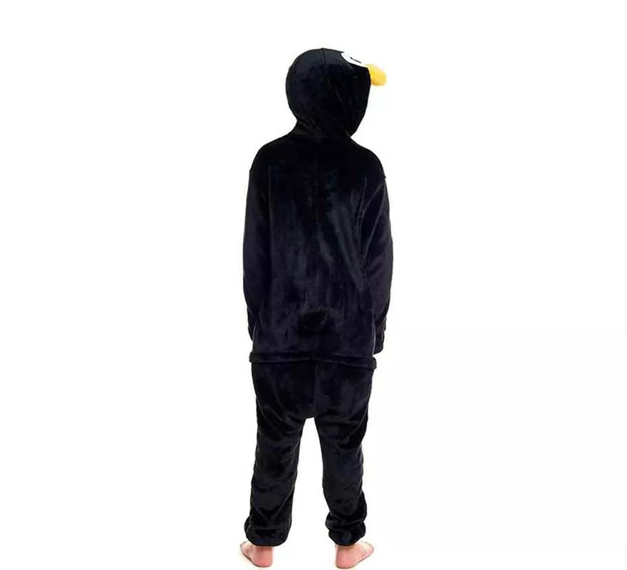 Translation missing: es.Disfraz de Pijama Pingüino con capucha y pico para niño