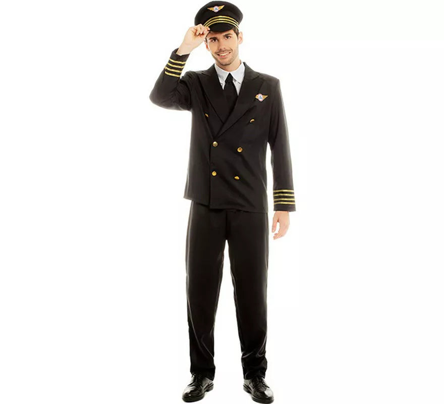 Translation missing: es.Disfraz de Piloto Capitán de Vuelo para hombre