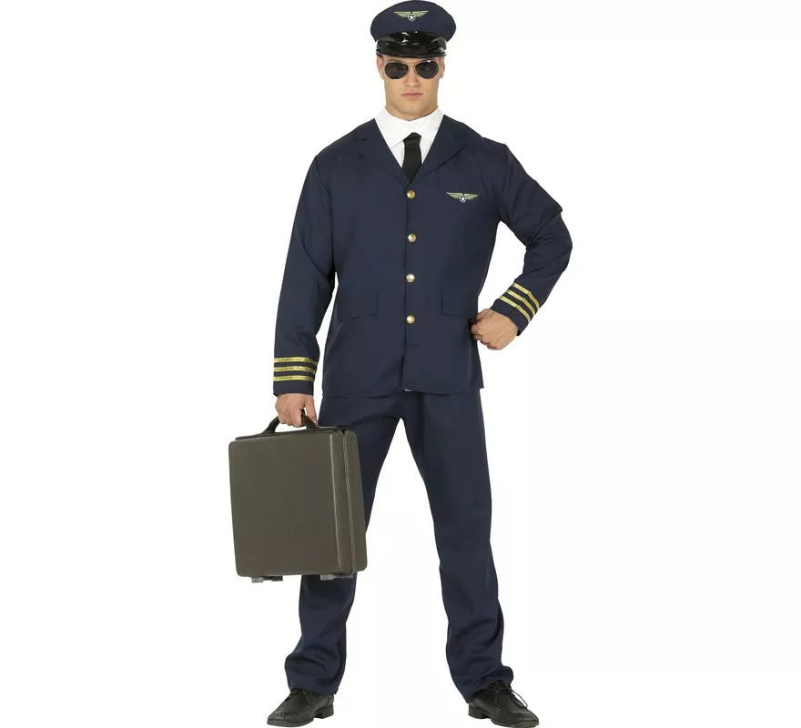 Translation missing: es.Disfraz de Piloto de Avión para hombre