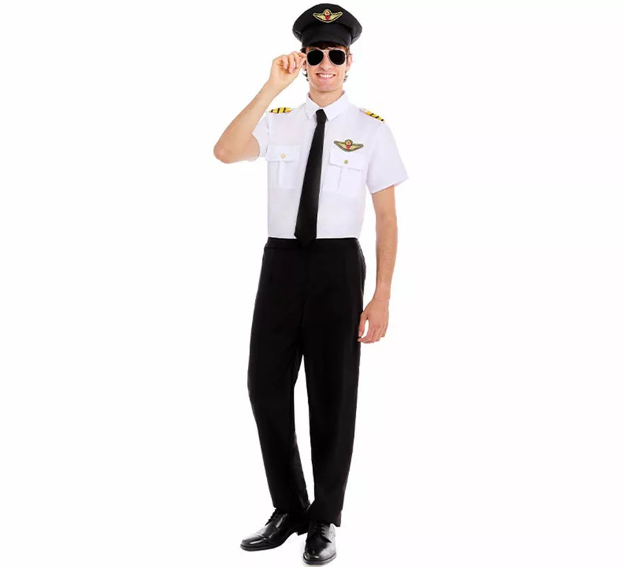Translation missing: es.Disfraz de Piloto de Avión para hombre