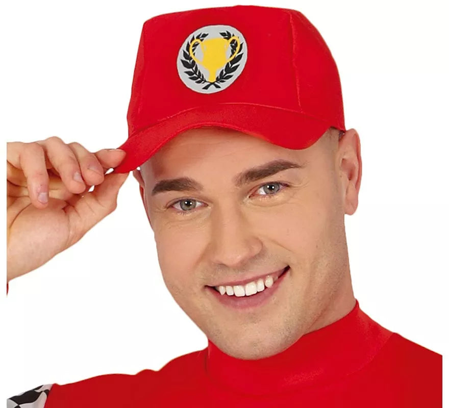Translation missing: es.Disfraz de Piloto de Fórmula 1 rojo para hombre