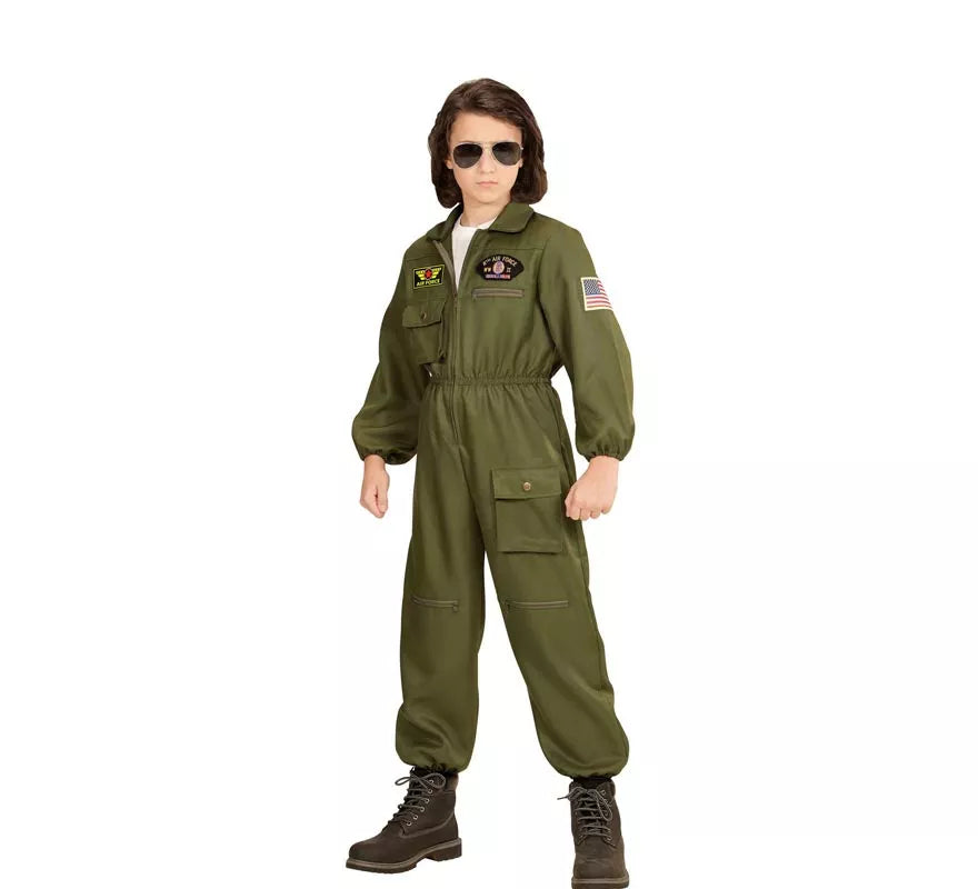 Translation missing: es.Disfraz de Piloto Jet de Combate para niños y adolescente