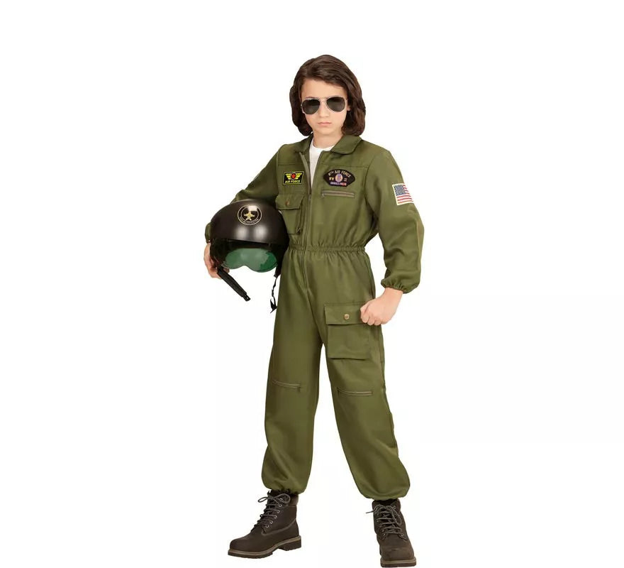 Translation missing: es.Disfraz de Piloto Jet de Combate para niños y adolescente
